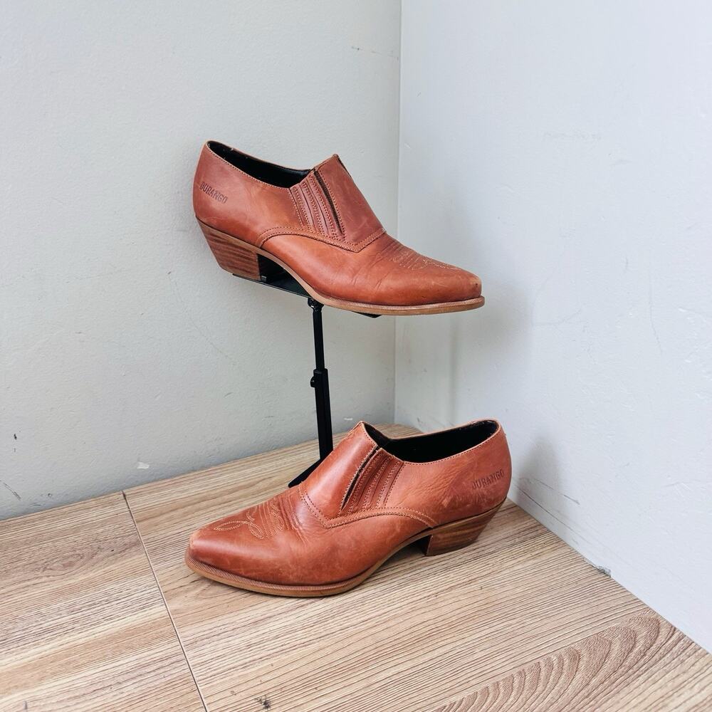 Durango Brown Leather Ankle Booties Women’s Size 6